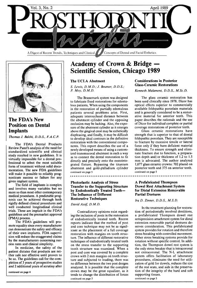 Insights Newsletter Nov 1994