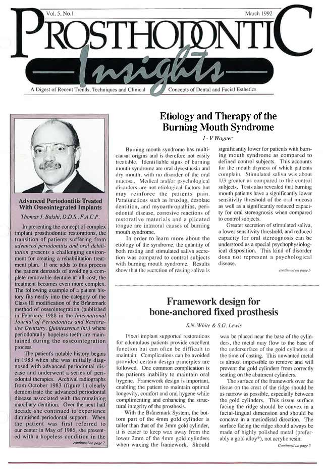 Insights Newsletter Nov 1994